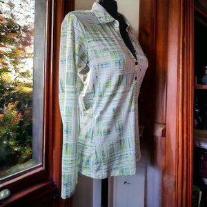 EP PRO (SM) Golf Performance Long Sleeve Polo with Breathable Mesh Size SMALL